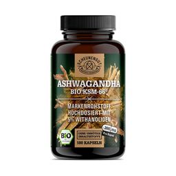Ashwagandha KSM-66 - Ashwagandha Kapseln Hochdosiert - Bio DE SCHEUNENGUT® 180 Kapseln