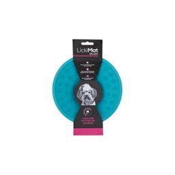 LickiMat Splash - Schleckschale aus Naturgummi für Hunde und Katzen - türkis - 20 cm