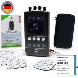 axion X9B 4-Kanal TENS EMS Kombigerät neuester Generation - MEDIZINPRODUKT