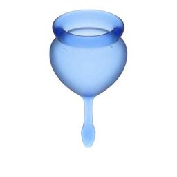 Satisfyer Feel Good Menstrual Cup Set Dark Blue