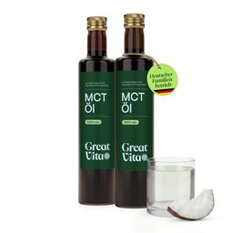 GreatVita MCT Öl auf Kokosölbasis C8 & C10 Fettsäuren