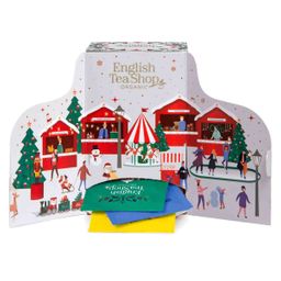 English Tea Shop Adventskalender "Weihnachtsmarkt" - weiß - 24 einzeln verpackte BIO-Tees