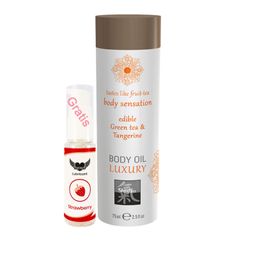 Shiatsu - Körperöl Massageöl mit Aroma Duft Geschmack Grüner Tee und Mandarine