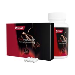 Red Seduction | Speziell für Männer | Mit ausgewählten Pflanzenextrakten | 20 Kapseln