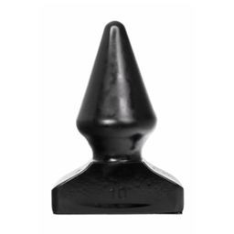 All Black - Großer kegelförmiger Analplug
