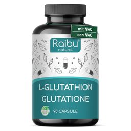L-Glutathion Kapseln Hochdosiert, Mit NAC, Alpha-Liponsäure & L-Glycin - RAIBU