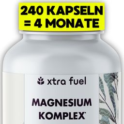 XTRA FUEL Magnesium Komplex - 5‑in-1 Magnesium Matrix mit Bisglycinat & L-ascorbat