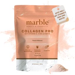 marble© Collagen Pro – Peach Hibiscus mit Vitamin C, Zink & Biotin