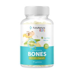 FutuNatura Bones Gummies für Kinder - D3 + K2 + Kalzium für Knochen & Zähne