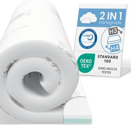 ELONEO Topper H3/H4, 7 cm hoch, Viskoschaum, Wendefunktion, Hausstauballergiker, schadstoffgeprüft