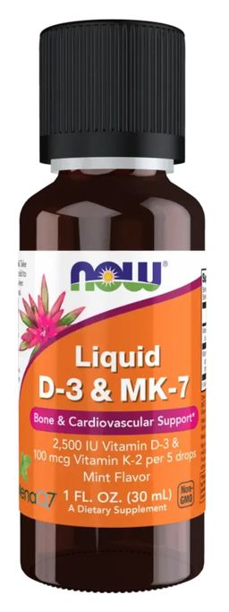 NOW FOODS Flüssigkeit D-3 & MK-7
