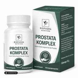Prostata Komplex bei Frauen & Männer | HOCHDOSIERT mit 1000 mg Kürbiskernextrakt