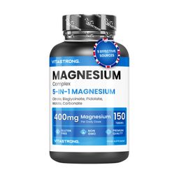 Vitastrong Magnesium Komplex 5-In-1 - 150 Tabletten, Optimale Aufnahme