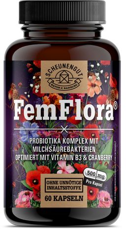 Scheunengut® FRAUENFLORA | Intimflora Komplex mit 4 Milchsäurebakterien | auch für den Akutfall