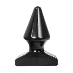 All Black - Kegelförmiger Buttplug für sanfte Dehnung