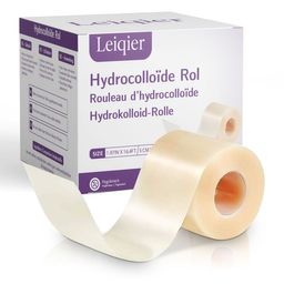 Leiqier Hydrokolloid Pflaster Rolle | Für Blasen und kleine Wunden