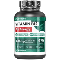 Vitastrong Vitamin B12 1000 µg - 475 Tabletten, Tägliche Energie
