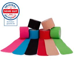 axion® Kinesiologie Tapes PRECUT Streifen vorgeschnitten – in 6 Farben - Kinesiotape