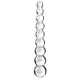 Glasdildo „No. 2“ im Kugeldesign | antiallergen, vaginale & anale Stimulation| Icicles
