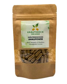 Kräuterkapseln Hund – ImmuPower | Unterstützt das Immunsystem bei Tumorerkrankung