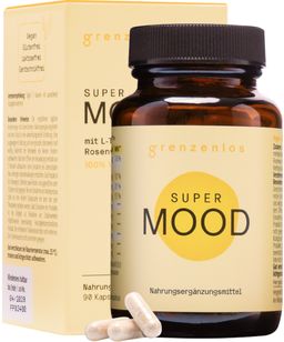 grenzenlos® SUPER MOOD 8-in-1 Stimmung Komplex | Ashwagandha, Rosenwurz & Maca | OHNE Johanniskraut