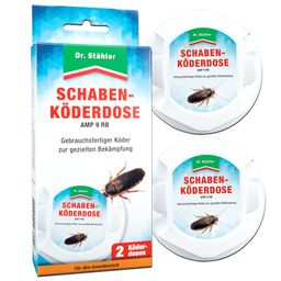 SILBERKRAFT Schaben Köderdose