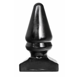 All Black - Großer konischer Analplug