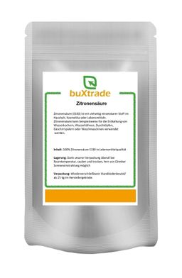 buXtrade Zitronensäure in Lebensmittelqualität