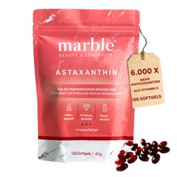 marble® Astaxanthin 12 mg + Krillöl – 120 Softgel Kapseln