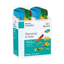 WERO KunterBunt Pflasterstrips für Kinder Pflasterspender-Einsätze 40 Stk