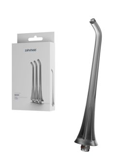 Zahnheld Ersatzdüsen Basic schwarz (3 Stück) - für saubere Zahnzwischenräume