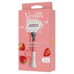Gillette Venus Comfortglide Strawberry Edition Rasierapparat mit 1 Klinge