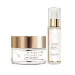 ErthSkin London Hyaluron Tagescreme + Serum  Anti-Aging Set