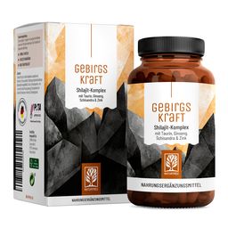 GEBIRGSKRAFT Shilajit-Komplex mit Taurin, Ginseng, Schisandra & Zink - NATURTREU®