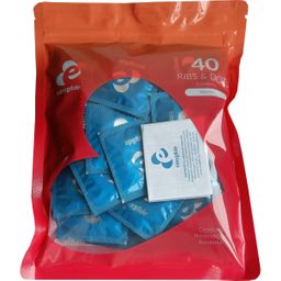 EasyGlide - Ribs and Dots Kondome - 40 Stück