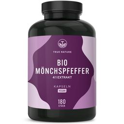 Bio Mönchspfeffer Kapseln 20 mg - 4:1 Extrakt - bis zu 180 Tage Reichweite - TRUE NATURE®