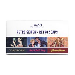 Klar-Seifen - Geschenkset - Retro Seifen (20er, 50er, 70er), palmölfrei
