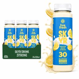 LiveFresh Skyr High Protein Drink - Zitrone -  Proteinshake Alternative  - 6,00€ Pfand
