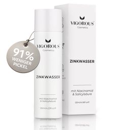 VIGOROUS® Zinkwasser – Gesichtswasser bekämpft Akne, Pickel & unreine Haut