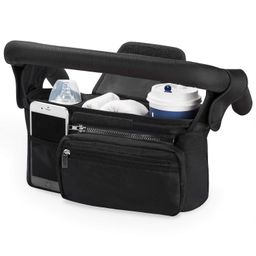 MOMCOZY Kinderwagen Organizer Universal mit Isolierten Getränkehalter Becherhalter