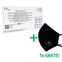 fluorecare® 4in1 SARS-CoV-2, Influenza A/B & RSV Corona Combo-Schnelltest + Gratis Nanovio