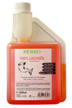 PERRO Lachsöl - für Hunde & Katzen