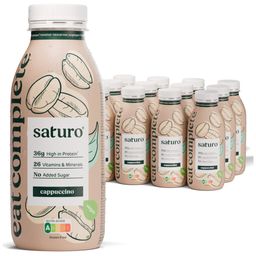 Saturo Trinknahrung Vegan Cappuccino | Astronautennahrung Mit Protein | Trinkmahlzeit