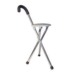 REHAFORUM MEDICAL Gehstock aus Aluminium mit Sitzfläche, Höhe: 82 cm