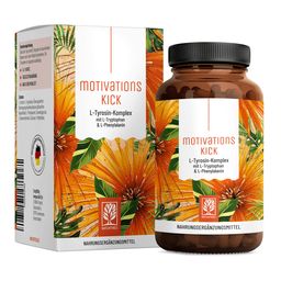 L-Tyrosin Komplex 500mg L-Tryptophan 90 vegane Kapseln L-Phenylalanin Motivationskick NATURTREU®