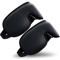 OMNIRELEXX® 2er Set - Atmungsaktive - 3D Schlafmaske inklusive Reisebeutel (Schwarz & Schwarz)