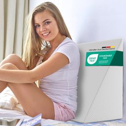 ELONEO Keilkissen für Bett & Sofa, 30x50x60cm abnehmbarer & waschbarer Bezug