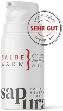 Cannabis CBD Gel 250mg * Wärmende CBD Salbe extra stark * Dermatologisch geprüft & zertifiziert