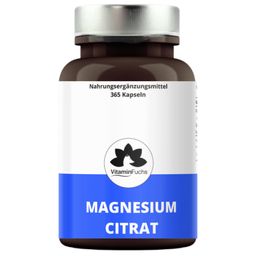 Magnesiumcitrat Kapseln - elementares Magnesium hochdosiert von VitaminFuchs