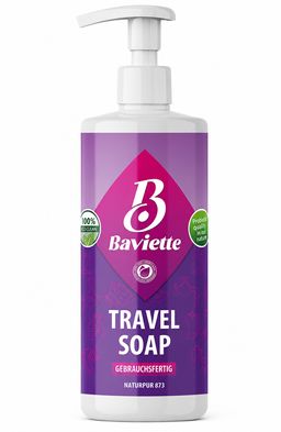 Baviette All-in-One Eco Travel Soap – Biologische Mikroorganismen-Seife für Camping & Reisen
